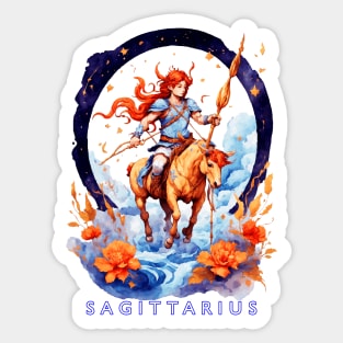 Zodiac sign Sagittarius T-shirt Sticker